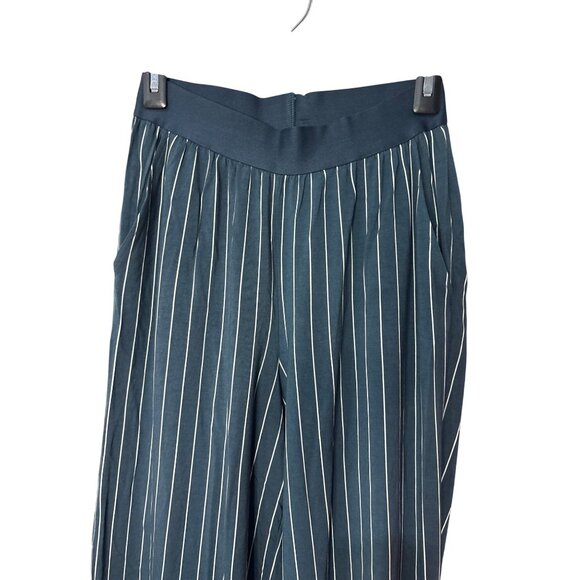 WeWoreWhat Wide Leg Pants in Navy & Cream Small New Womens Wide Leg - Picture 6 of 9